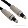 Toslink-to-toslink Optical Fiber Cable with Gold-plated Connector
